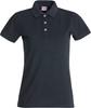 Clique 028241 Stretch Premium Polo Ladies - Antraciet Melange - XL