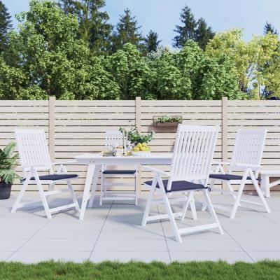VidaXL Palletkussens 4 st 40x40x4 cm oxford stof marineblauw