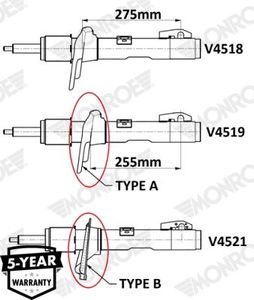 Schokdemper V4521