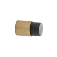 De Oude Deurklink Deurstopper wandmontage 35x22mm getrommeld messing