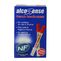 Alcosense Alcoholtester wegwerp NF gekeurd 2 Stuks