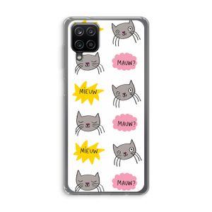 Meow: Samsung Galaxy A12 Transparant Hoesje