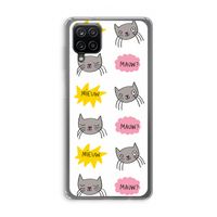 Meow: Samsung Galaxy A12 Transparant Hoesje Meow: Samsung Galaxy A12 Transparant Hoesje