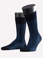 FALKE - Sokken - Fine Shadow - Donker Marineblauw - 6370, Maat:39-40