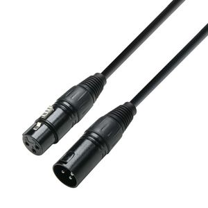 adam hall K3DMF0050 audio kabel 0,5 m XLR (3-pin) Zwart