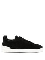 Zegna baskets Triple Stitch en cuir - Noir - thumbnail