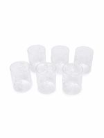 10 CORSO COMO lot de 6 verres à imprimé tourbillon - Blanc