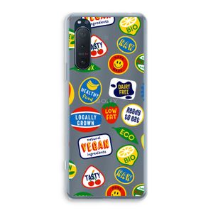 Fruitsticker: Sony Xperia 5 II Transparant Hoesje