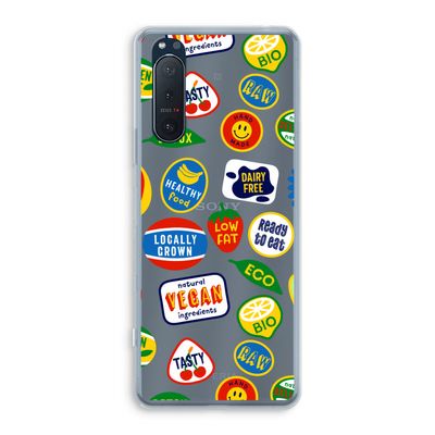 Fruitsticker: Sony Xperia 5 II Transparant Hoesje