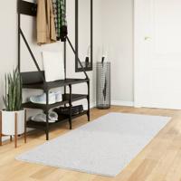 VidaXL Vloerkleed oviedo laagpolig 80x200 cm grijs