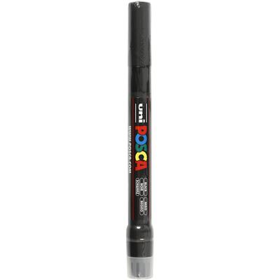 Uni-Posca Posca marker, afm pcf350, lijndikte 1-10 mm, kwast, zwart, 1 stuk