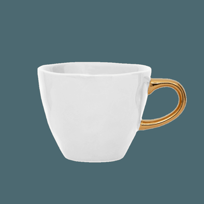Good Morning kopje Koffie Ø8 cm - Wit (set van 4)