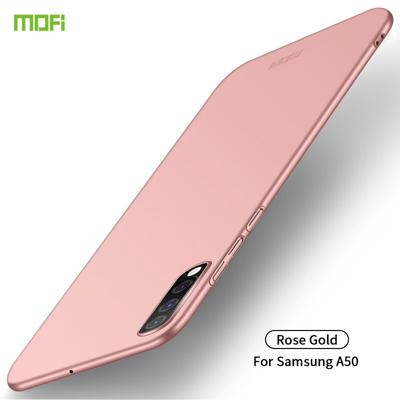 Voor Galaxy A50 MOFI Frosted PC ultradun hard case (rosé goud)