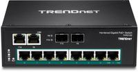 Trendnet TI-PG102 netwerk-switch Unmanaged Gigabit Ethernet (10/100/1000) Power over Ethernet (PoE) Zwart - thumbnail