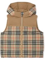 Burberry Kids gilet réversible à motif Vintage Check - Tons neutres - thumbnail