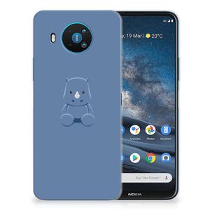 Nokia 8.3 Telefoonhoesje met Naam Baby Rhino