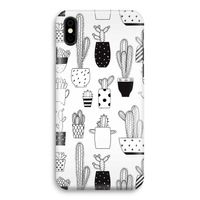 Cactusmotief: iPhone Xs Volledig Geprint Hoesje