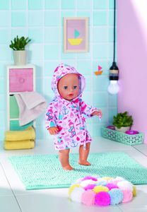 ZAPF Creation BABY born - Bath Bathrobe Poppenbadjas poppen accessoires 43 cm