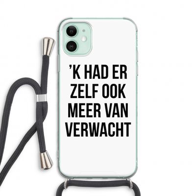 Meer verwacht: iPhone 11 Transparant Hoesje met koord