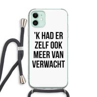 Meer verwacht: iPhone 11 Transparant Hoesje met koord Meer verwacht: iPhone 11 Transparant Hoesje met koord