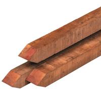 Paal hardhout met punt 7,0x7,0x300 cm Tuindeco - Tuindeco
