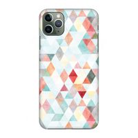 Gekleurde driehoekjes pastel: Volledig geprint iPhone 11 Pro Max Hoesje