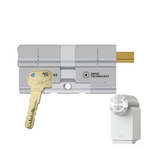 Nuki adapter - universele adapter voor montage van Nuki Smart Lock op M&C cilinders met M&C Move cilinder - compatibel met Nuki Smart Lock cilinderslot SKG3 - 3D kopieerbeveiliging & bewegend element