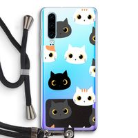 Katten: Huawei P30 Transparant Hoesje met koord