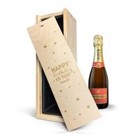 Champagne in gegraveerde kist - Piper Heidsieck Brut (375ml) - thumbnail