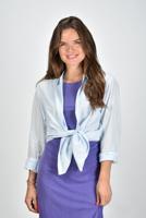 Xirena blouse Beau lange mouwen licht blauw - thumbnail