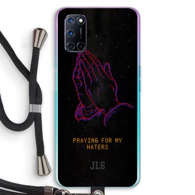 Praying For My Haters: Oppo A52 Transparant Hoesje met koord