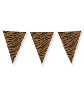 Party flags foil tiger safari