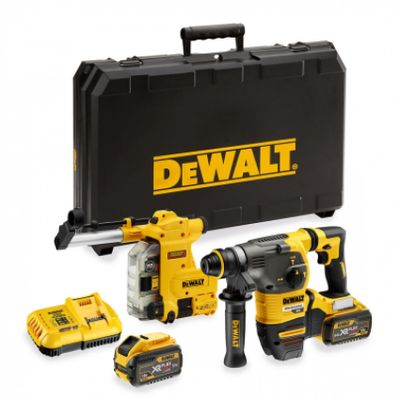 DeWalt DCH335X2-QW Accucombihamer SDS-Plus FlexVolt 54V 9,0Ah Li-Ion + D25304DH Afzuiging - DCH335X2-QW