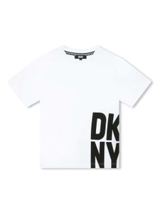 Dkny Kids t-shirt en coton à logo imprimé - Blanc