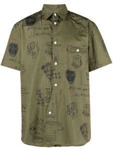Junya Watanabe MAN chemise imprimée à manches courtes - Vert