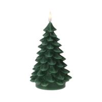 Ledkaars Kerstboom 17cm Donker Groen