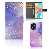 Hoesje voor OPPO A58 4G Watercolor Paars - thumbnail