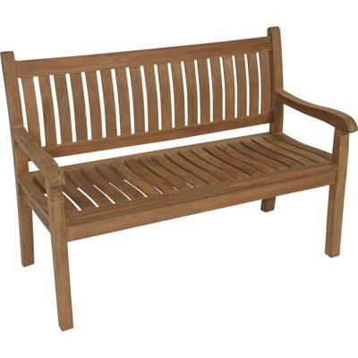 Lesli bank teak gebogen rug 180 cm