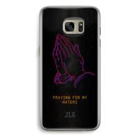 Praying For My Haters: Samsung Galaxy S7 Edge Transparant Hoesje