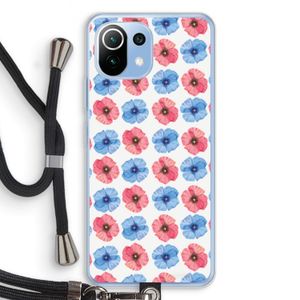Klaproosjes: Xiaomi Mi 11 Lite Transparant Hoesje met koord