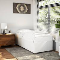 Bedframe kunstleer wit 100x200 cm
