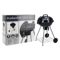 ProGarden ProGarden Barbecuegrill op wielen zwart - thumbnail