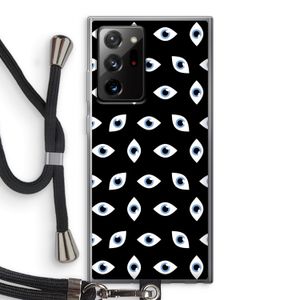 Eyes pattern: Samsung Galaxy Note 20 Ultra / Note 20 Ultra 5G Transparant Hoesje met koord