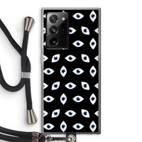 Eyes pattern: Samsung Galaxy Note 20 Ultra / Note 20 Ultra 5G Transparant Hoesje met koord