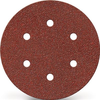 Promat Schuurpad met klitbevestiging | GLS 3 150 mm | korreling 180 | voor hout / metaal korund | Gatenaantal 6 - 4000842246 4000842246