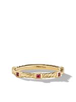 David Yurman bague en or 18ct Cable Collectibles sertie de rubis