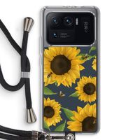 Sunflower and bees: Xiaomi Mi 11 Ultra Transparant Hoesje met koord