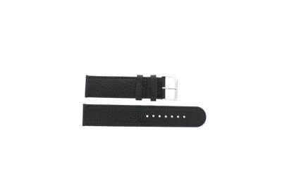 Horlogeband Universeel G113Z Leder Zwart 20mm