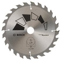 Bosch Accessoires Cirkelzaagblad Standard 165X20 T24 - 2609256B55 - thumbnail