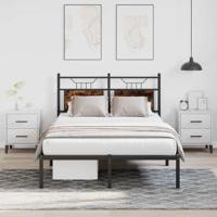 Bedframe zonder matras hout gerookt eikenkleurig 120x200 cm